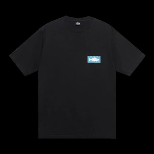 Stussy Heal The Bay Ocean Pigment Dyed Tee Black