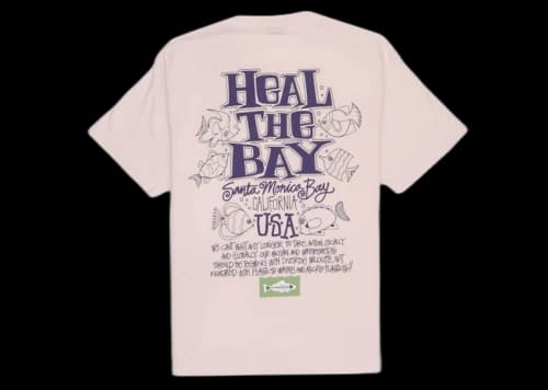 Stussy Heal The Bay Ocean Pigment Dyed Tee Blush