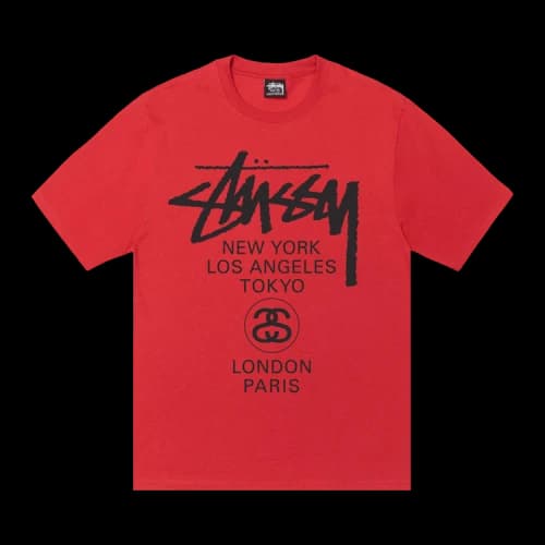 Stussy World Tour Tee 'Cayenne'