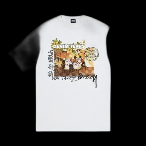 Stussy x Denim Tears Annie Lee Tee 'White'