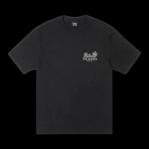 Stussy Pool Service Tee Pigment Dyed 'Black'