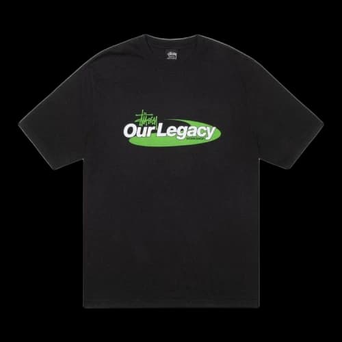 Stussy x Our Legacy Work Shop Swirl Tee Pigment Dyed 'Black'