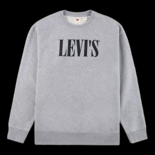 LEVI'S Levis Logo Printing Round Neck Gray