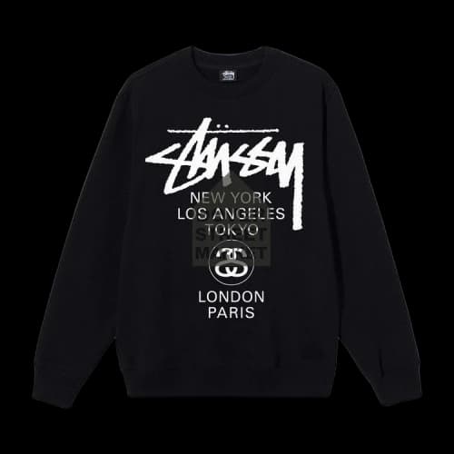 Stussy x Dover Street Market World Tour Crew 'Black'