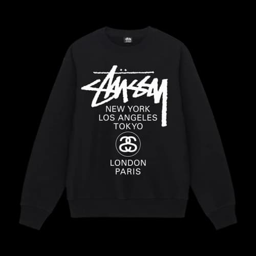 Stussy World Tour Crew Black (FW22)