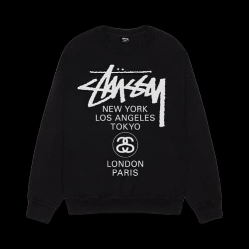 Stussy World Tour Crew 'Black'