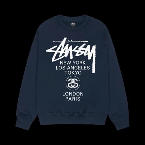 Stussy World Tour Crew 'Navy'