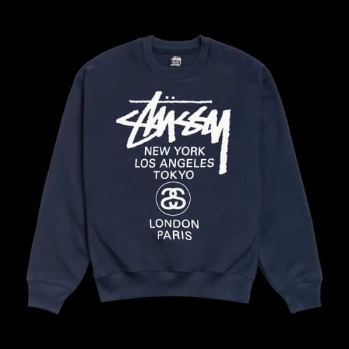 Stussy World Tour Crew 'Navy'
