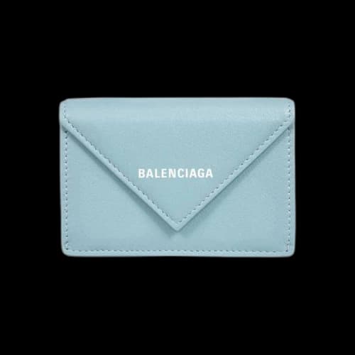 Balenciaga Papier Mini Wallet 'Blue/Light Blue'