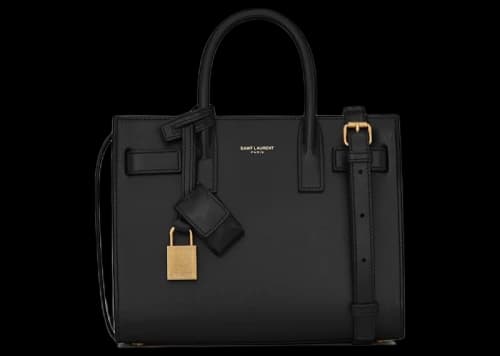 Saint Laurent Sac De Jour Nano In Smooth Leather Black