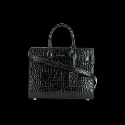 Saint Laurent Sac De Jour Nano Embossed Tote Bag 'Nero'
