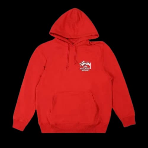 Stussy Stock DSM Singapore Hoodie 'Red'