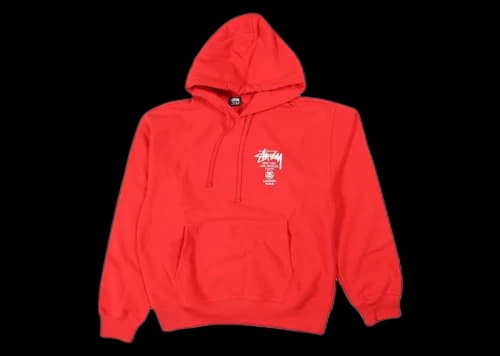 Stussy World Tour Hoodie Red