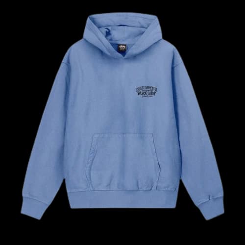 Stussy x Our Legacy Work Shop Surfman Pigment Dyed Hoodie 'Blue'