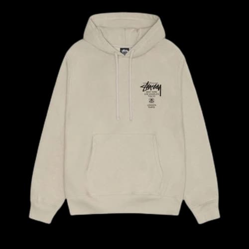 Stussy World Tour Hoodie 'Khaki'