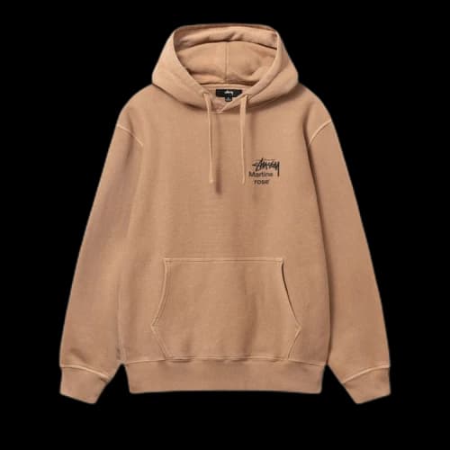 Stussy x Martine Rose Collage Pigment Dyed Hoodie 'Mocha'