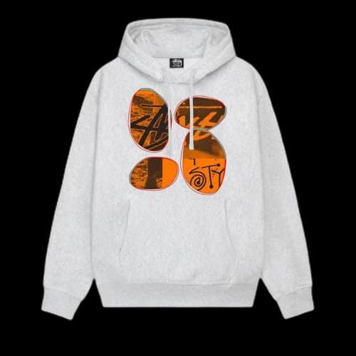 Stussy David Carson Vespa Hoodie 'Ash Heather'