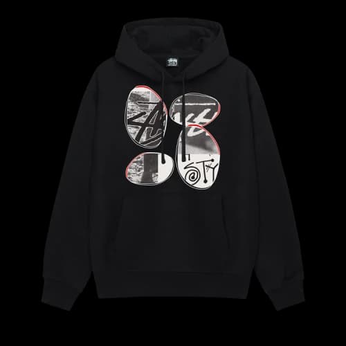 Stussy David Carson Vespa Hoodie 'Black'