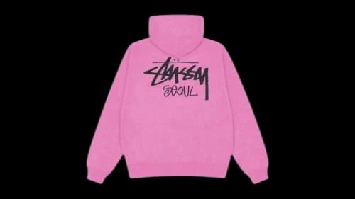 Stussy Stock Seoul Exclusive Hoodie Pink