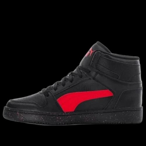 PUMA Rebound Layup Skateboarding Shoes 'Black Red'
