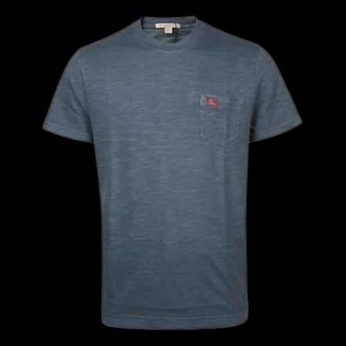 Burberry SS20 Casual Cotton Short Sleeve Gray Blue