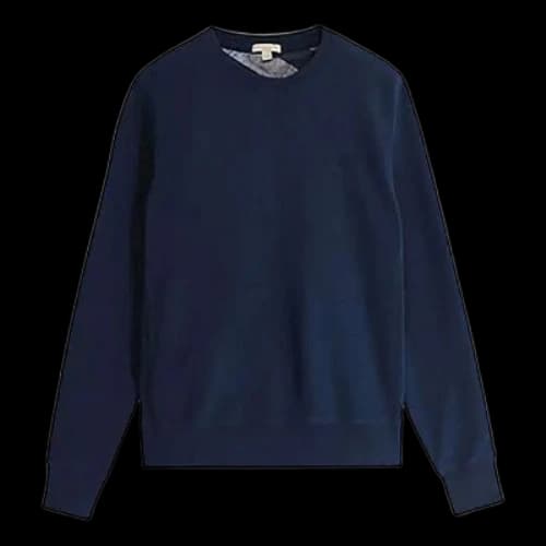 Burberry Round Collar Horse Embroidery Male Blue