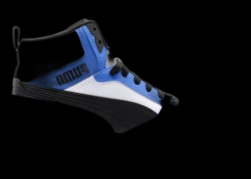 Puma Rebound V6 Mid Royal Black White (GS)