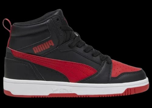 Puma Rebound V6 Mid Black Red (GS)