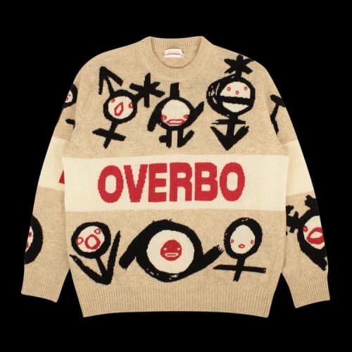 Charles Jeffrey Loverboy Gender Symbol Wool Sweater 'Cream'