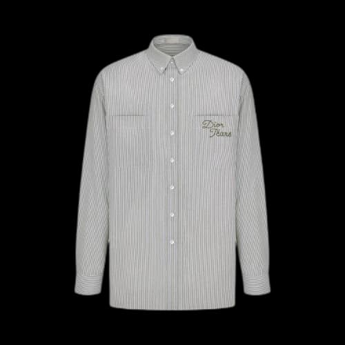 Dior x Denim Tears Long-Sleeve Shirt 'Grey'