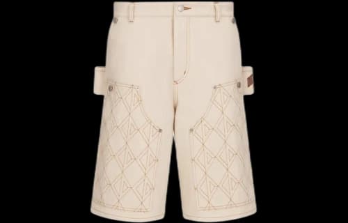 Dior x Denim Tears Carpenter Bermuda Shorts 'White'