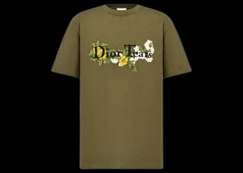 Dior x Denim Tears Relaxed-Fit T-Shirt Khaki