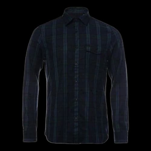 Burberry Plaid Long Sleeves Shirt Blue Green Plaid