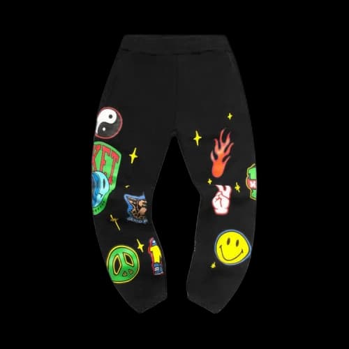 Market Smiley Start Within Stars Sweatpants 'Black'