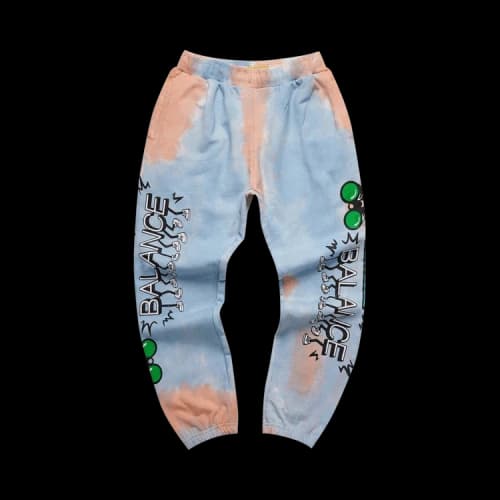 Market Work Life Balance Tie Dye Sweatpants 'Water Tie Dye'
