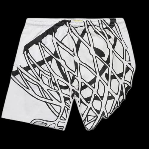Market Smiley In The Net UV Shorts 'White'