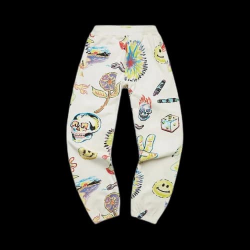 Market Smiley Coloring Book Aop Sweatpants 'Cream'