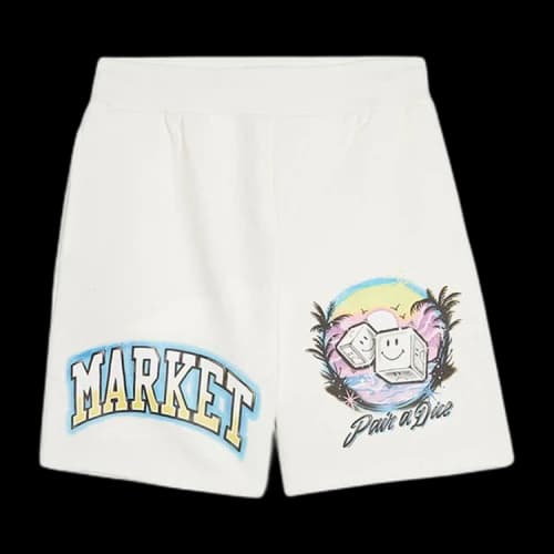 Market Smiley Pair Of Dice Sweatshorts 'Cloud'