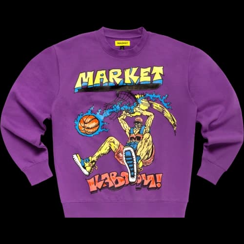 Market Slam Dunk Sketch Crewneck Sweatshirt 'Purple'