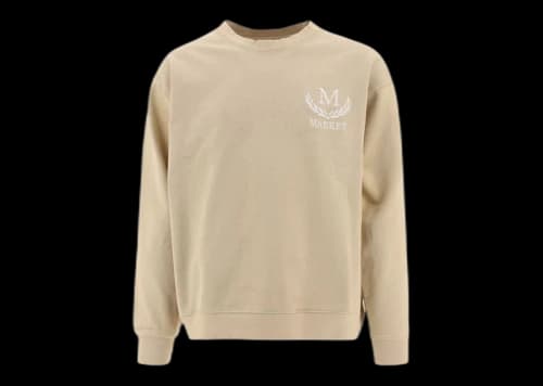 Market Laurel Wreath Crewneck Washed Oatmeal