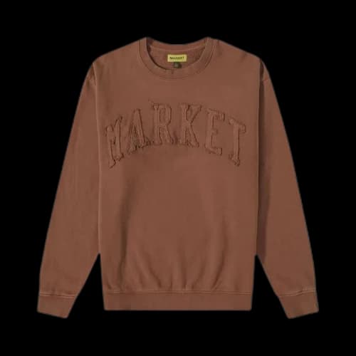 Market Vintage Wash Crewneck 'Bark'
