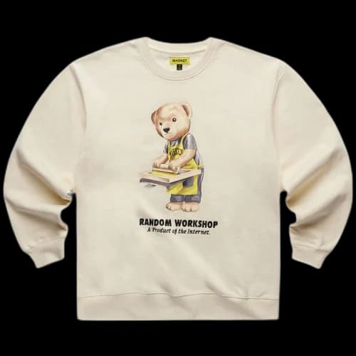 Market Random Workshop Bear Crewneck 'Cream'