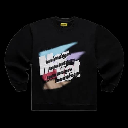 Market Random Workshop Splatter Crewneck Sweatshirt 'Charcoal'