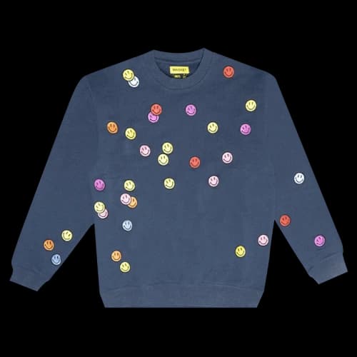 Market Smiley Contemporary Art Market Crewneck 'Navy'