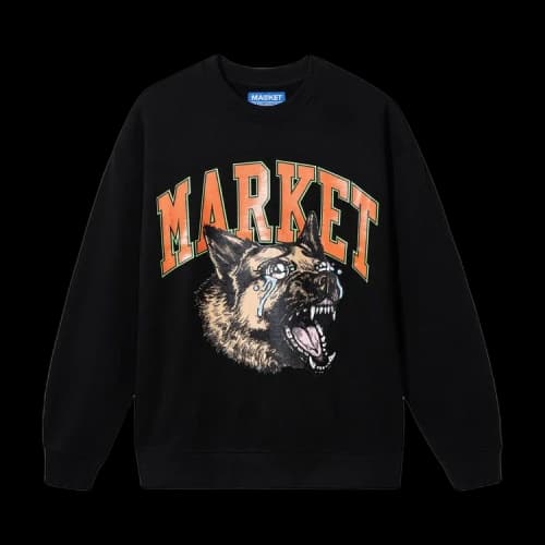 Market Beware Crying Crewneck Sweatshirt 'Black'