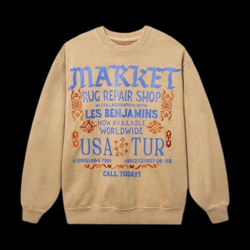 Market Repair Shop Crewneck 'Cream'