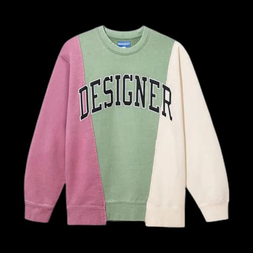 Market Designer Arc 3 Panel Crewneck 'Berry'
