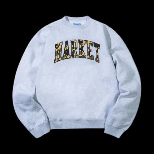 Market Duck Camo Arc Crewneck 'White'