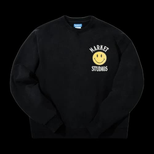 Market Smiley Lockup Crewneck 'Black'