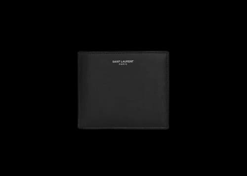 Saint Laurent Paris East/West Smooth Leather Wallet Black